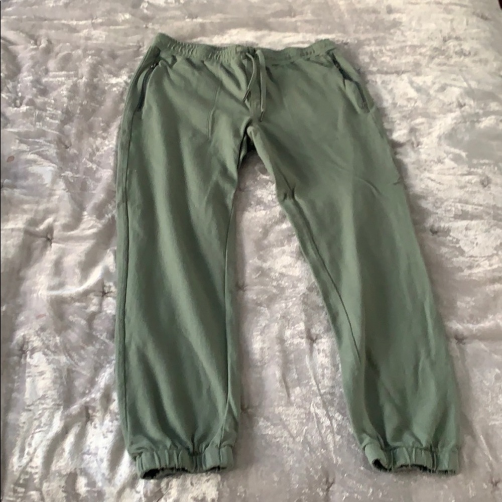 Light Sage Green Supersoft Cargo Joggers, Small